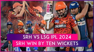 SRH vs LSG IPL 2024 Stat Highlights: Sunrisers Hyderabad Secure Dominant Victory