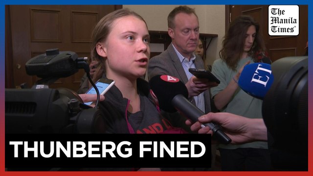Greta Thunberg fined over Swedish parliament climate protests