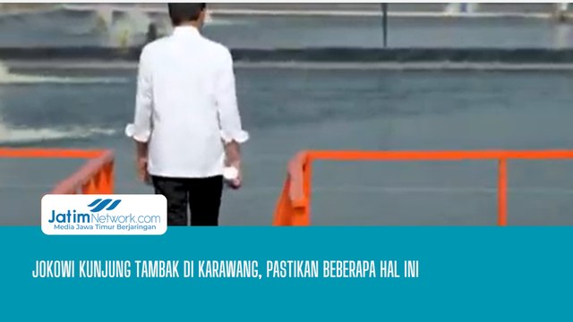 Presiden Jokowi Sambang Tambak di Karawang