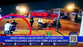 Policía indignado por liberación de sujeto al que capturó por robo de celulares en Lima Este