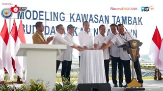 Presiden Jokowi Kunker Resmikan Tambak di Karawang