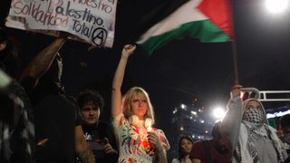 Protestan en la embajada de Israel en México contra el genocidio en Palestina