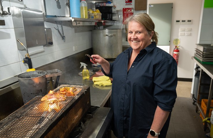 Food and wine editor, Karen Hardy, discovers how and what best to cook on a hibachi grill with Beltana Farm executive chef, John Leverink