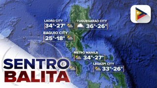 Mga pag-ulan, asahan sa Hilagang Luzon ngayong araw; 25 lugar, nasa danger level ang heat index