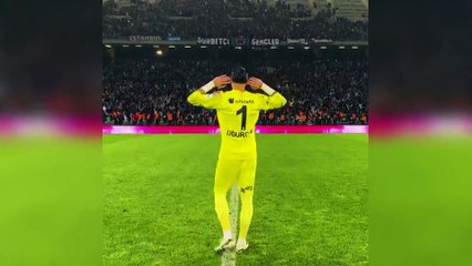 Uğurcan Çakır hem coştu hem de coşturdu: Maç sonu üçlüsü