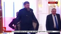 Ramazan Kadirov'un elleriyle cipi çektiği görüntüler paylaşıldı