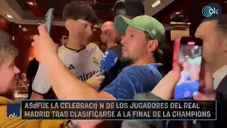 Así fue la celebración de los jugadores del Real Madrid tras clasificarse a la final de la Champions