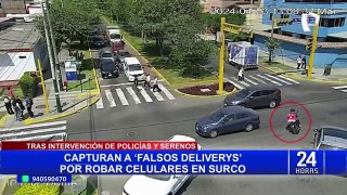 Surco: capturan a falsos repartidores que robaban celulares