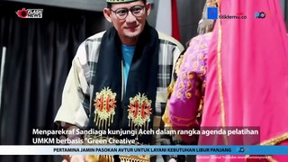 Green Creative Aceh, Sandiaga Ajak Pelaku Ekonomi Kreatif di Banda Aceh Terus Berinovasi