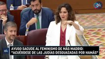 Ayuso sacude al feminismo de Más Madrid: 