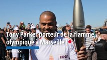 Tony Parker porteur de la flamme olympique à Marseille  !