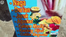 yummy and fresh ice lilin roadside indonesian street food