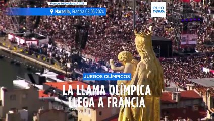 La llama olímpica ha llegado este jueves a Marsella: comienza el relevo por toda Francia