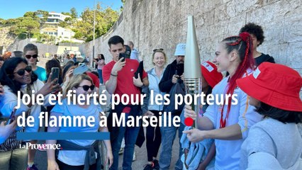 Joie et fierté pour les porteurs de flamme qui sillonnent Marseille