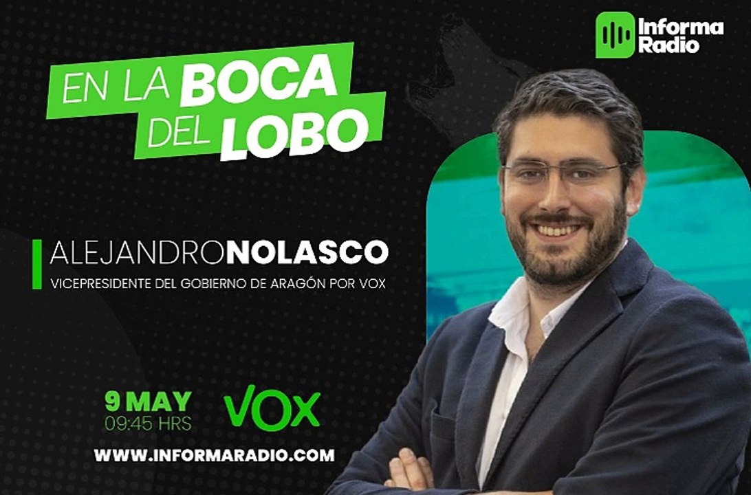 Alejandro Nolasco, Vox Aragón: "Este gobierno es inmune a la verdad"