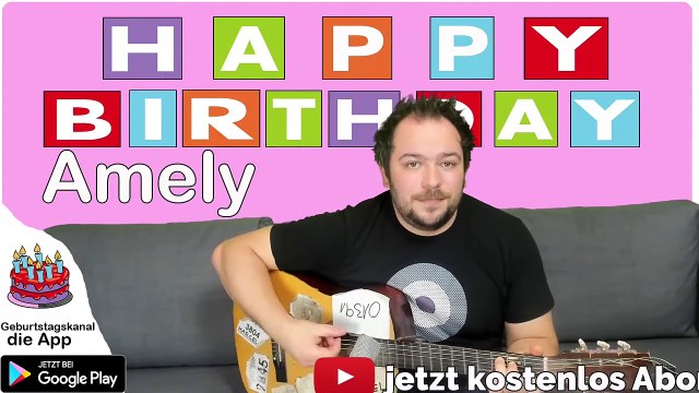 Happy Birthday, Amely! Geburtstagsgrüße an Amely