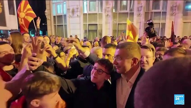 North Macedonia right-wing nationalists sweep to victory