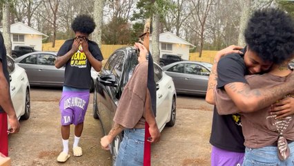 Grateful Son Who Worked To Save For His Own Vehicle But Missed Out Cries When Mom Surprises Him With That Very Car | Happily TV