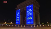 L'Arc de Triomphe aux couleurs des élections européennes