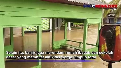 Diguyur Hujan 6 Jam Lebih, Ratusan Rumah Warga di Desa Puuwanggudu Kabupaten Konawe Utara Terendam Banjir