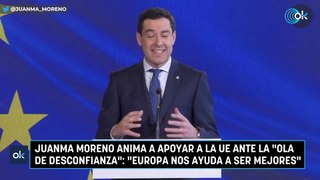 Juanma Moreno anima a apoyar a la UE ante la 
