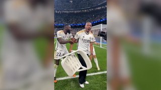 David Alaba recreates viral chair celebration as Real Madrid reach Champions League final
