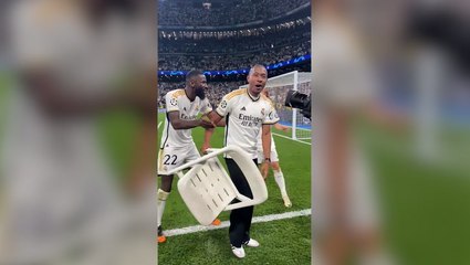 David Alaba recreates viral chair celebration as Real Madrid reach Champions League final