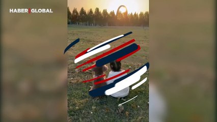 Köpeğin en yakın arkadaşıyla gün batımını izleme mutluluğu