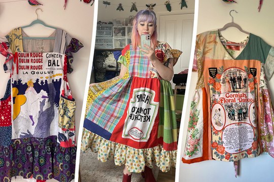 Liverpool woman makes £2,500 a month turning old tea towels into unique dresses and jackets