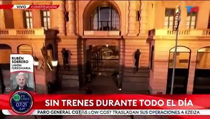 Trenes: el paro puede extenderse a 36 horas