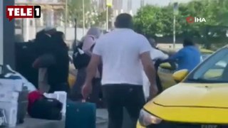 İstanbul'da turistler ile taksici arasında yumruklu kavga