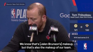 'Toughness is Brunson's makeup' - Thibodeau proud of Knicks resilience