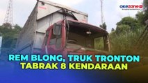Rem Blong, Truk Tronton Tabrak 8 Kendaraan di Ruas Jalan Cipatat Bandung Barat