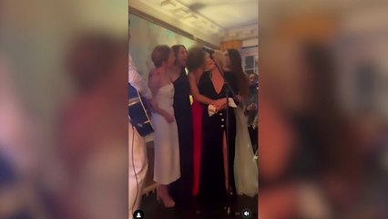 Cruz Beckham plays guitar for Spice Girls