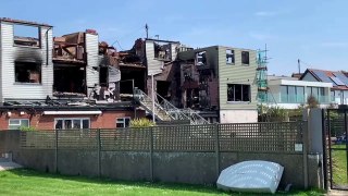 Osborne View, Hill Head fire aftermath