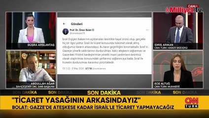 Bakan Bolat'tan İsrail'e ihracat iddialarına ilişkin açıklama
