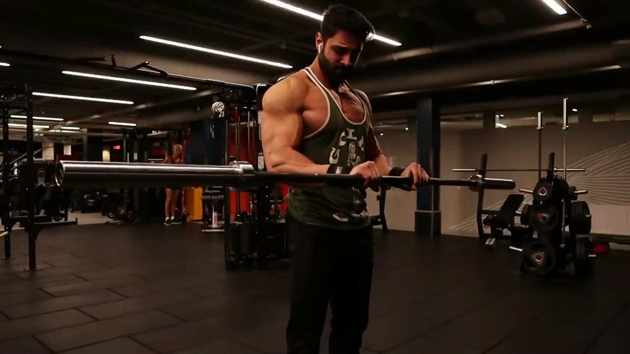 Reverse bar wrist curl