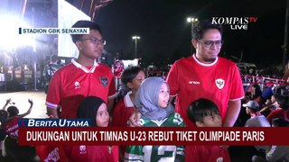Yuk, Intip Keseruan Nobar Timnas U-23 Indonesia Vs Guinea di Stadion GBK!