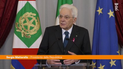 Mattarella "Rafforzare la rete contro il tumore al seno"