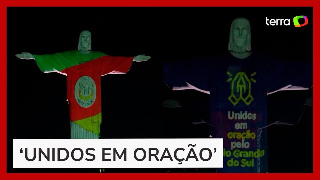 Cristo Redentor faz homenagem às vítimas da tragédia no RS