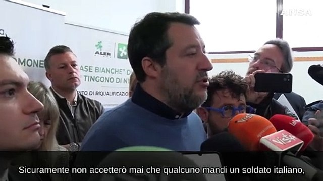 Ucraina, Salvini: La risposta non e' mandare altre armi