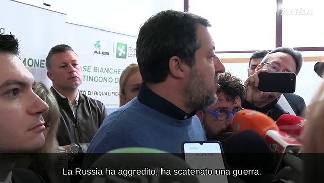 Ucraina, Salvini: La risposta non e' mandare altre armi