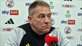 Crawley Town boss Scott Lindsey looks ahead to play-off semi-final second leg against MK Dons
