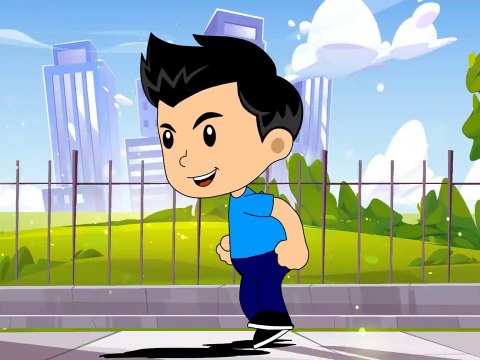 2D Cartoon Morning walk Animation
