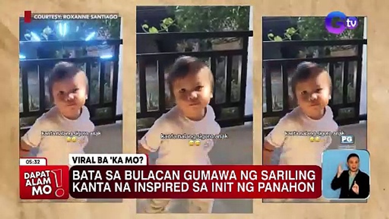 Bata, gumawa ng sariling kanta dahil sa matinding init?! | Dapat Alam Mo!