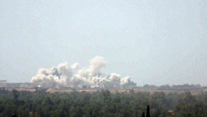 نيران وأعمدة دخان فوق رفح