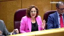 Una senadora del PP, al ministro Bustinduy: 