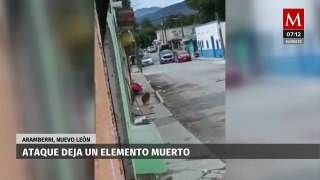 En Nuevo León, ataque a policías de Aramberri deja un elemento muerto