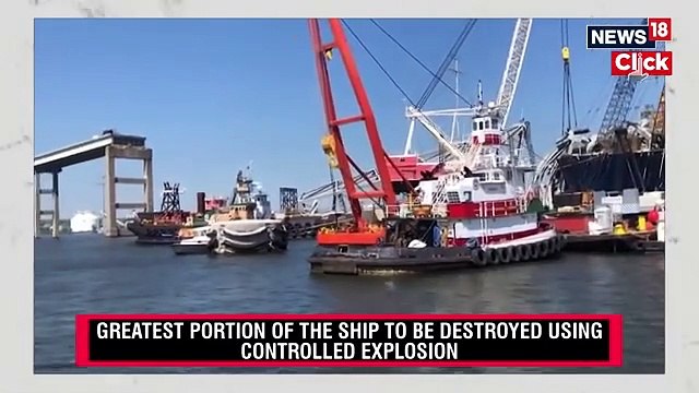 Explosives To Be Used To Help Free The Dali From Baltimore Bridge Wreckage
