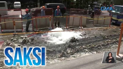 100 households, apektado ng pagkasira ng tubo ng Manila Water | Saksi